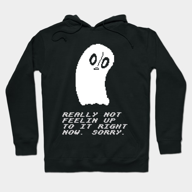 Undertale - Napstablook Hoodie by ThriveOnChaos